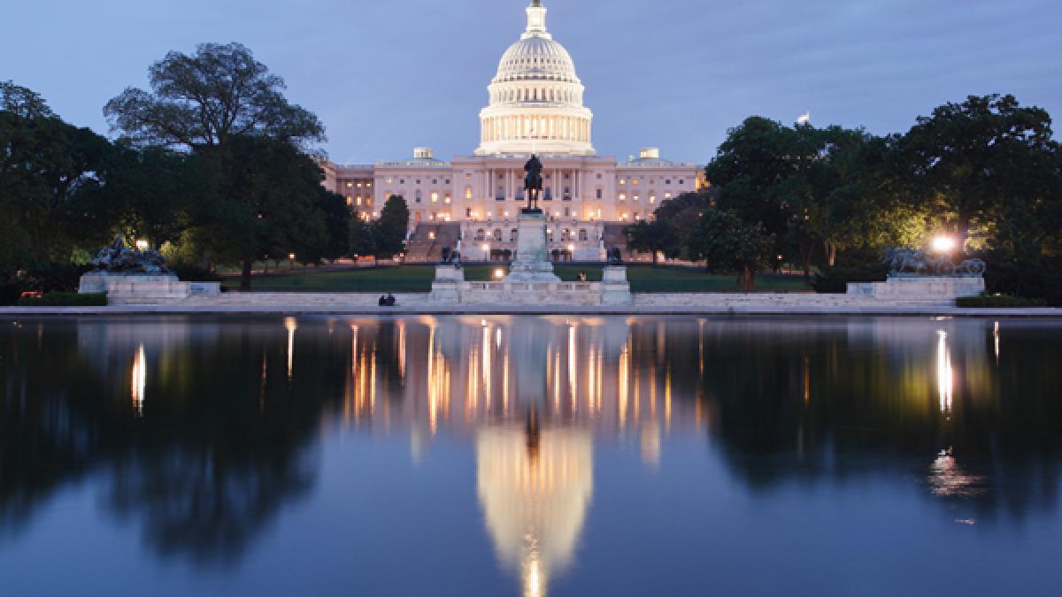 U.S. Capitol Building and Capitol Reflecting Pool